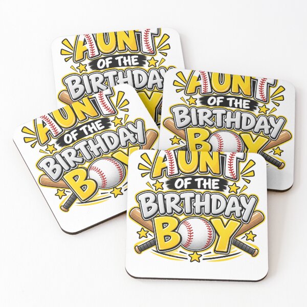 Item preview, Aunt Of The Birthday Boy Baseball Fan Family Celebration designed and sold by drawwiika+44.