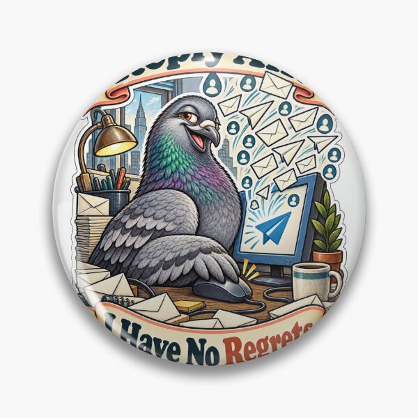 Item preview, Reply All? I Have No Regrets. - Pigeon Email Humor designed and sold by Ctrl Alt Bureaucracy.