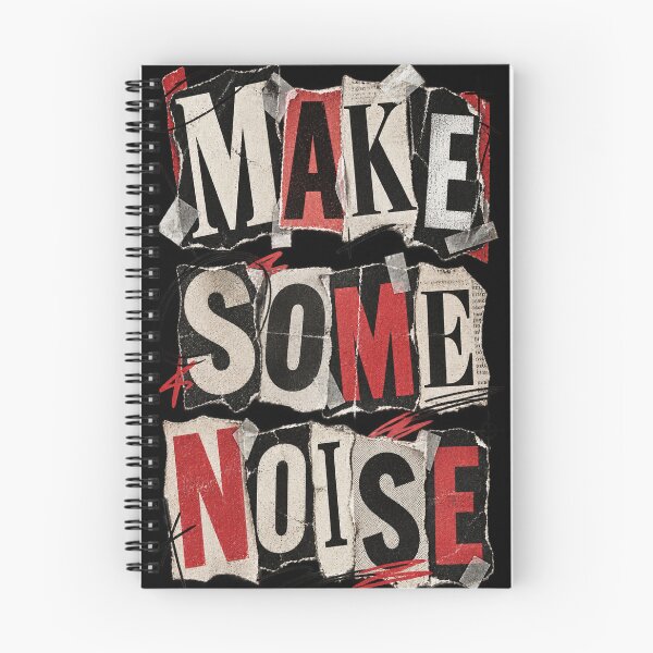 Item preview, Make Some Noise Grunge Punk Collage Typography designed and sold by SayMaria.
