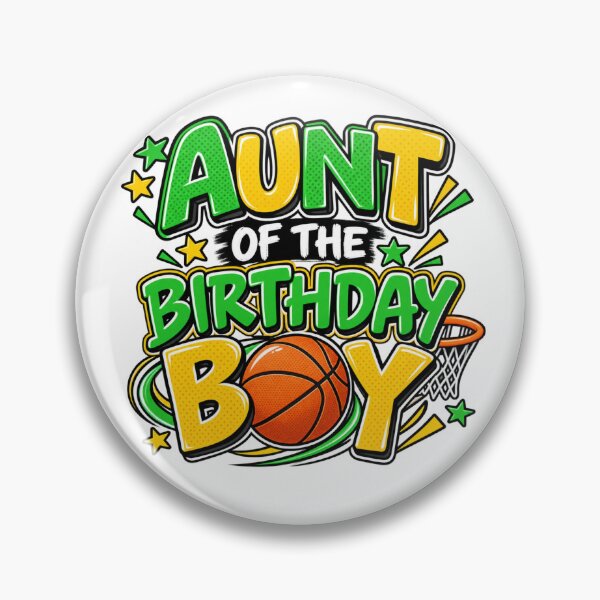 Item preview, Aunt Of The Birthday Boy Basketball Family Celebration designed and sold by drawwiika+44.