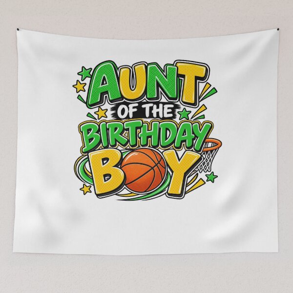 Item preview, Aunt Of The Birthday Boy Basketball Family Celebration designed and sold by drawwiika+44.