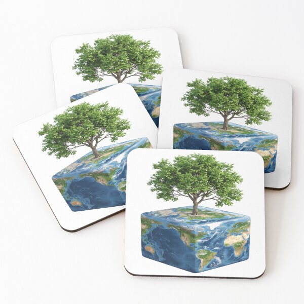 Item preview, A cube earth with a world tree designed and sold by Solomon-Ent-144.