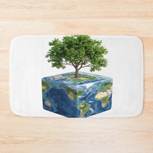 Item preview, A cube earth with a world tree designed and sold by Solomon-Ent-144.