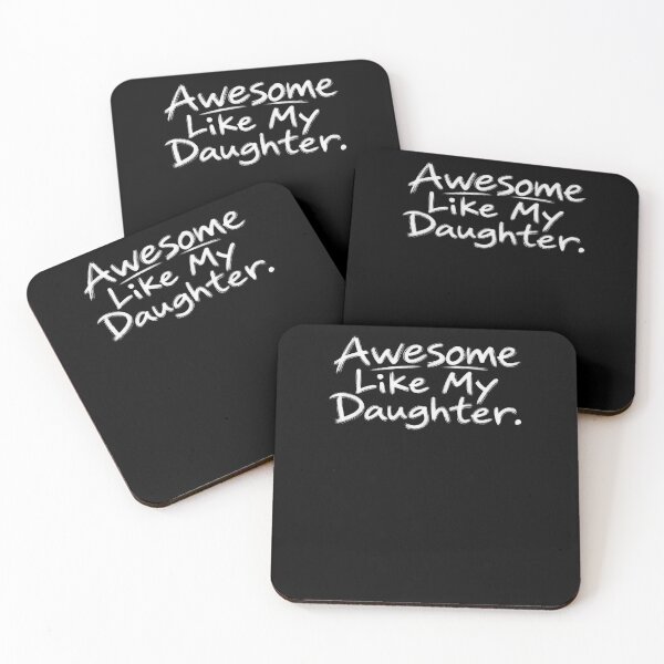 Item preview, Awesome Like My Daughter Proud Parent Daughter Family designed and sold by drawwiika+44.