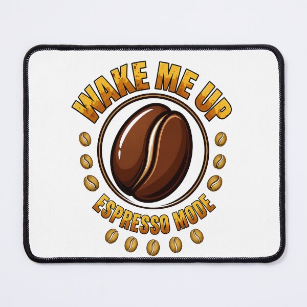 Item preview, Wake Me Up Espresso Mode - Vintage Coffee Bean Design designed and sold by katiecorners.