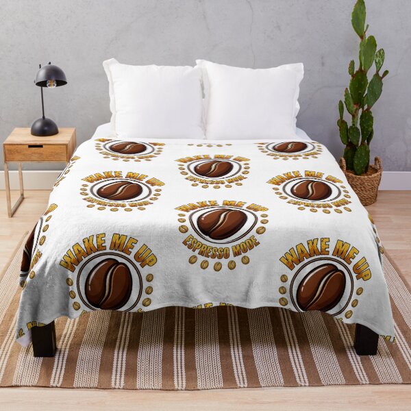 Item preview, Wake Me Up Espresso Mode - Vintage Coffee Bean Design designed and sold by katiecorners.