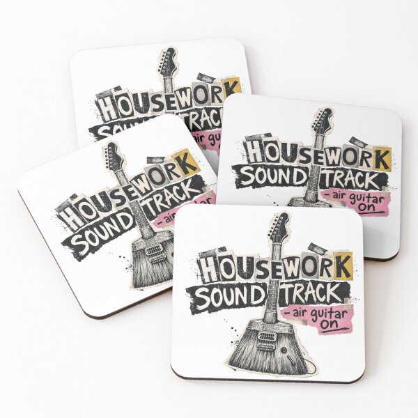 Item preview, Housework Soundtrack — Air Guitar & Retro Music designed and sold by Nacho Average Designs.