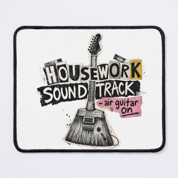 Item preview, Housework Soundtrack — Air Guitar & Retro Music designed and sold by Nacho Average Designs.