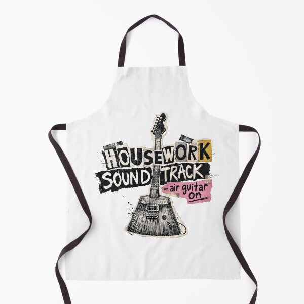 Item preview, Housework Soundtrack — Air Guitar & Retro Music designed and sold by Nacho Average Designs.