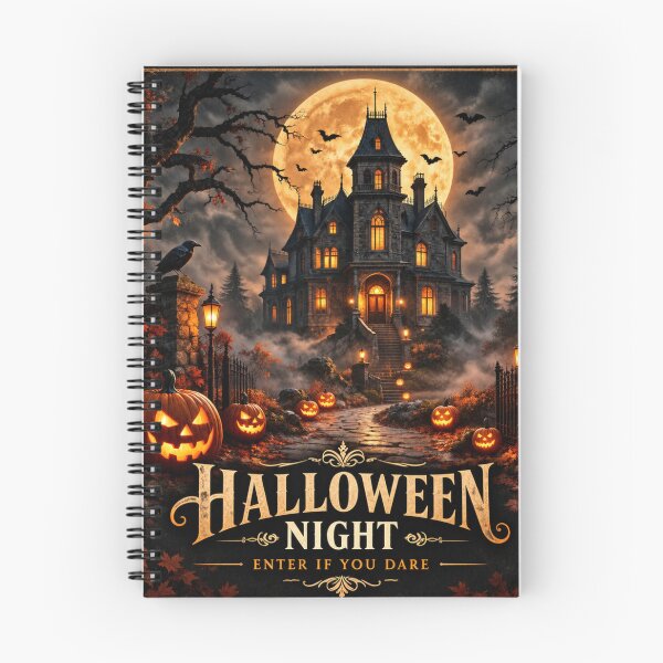 Item preview, Gothic Halloween Haunted Manor designed and sold by PrintBreeze.