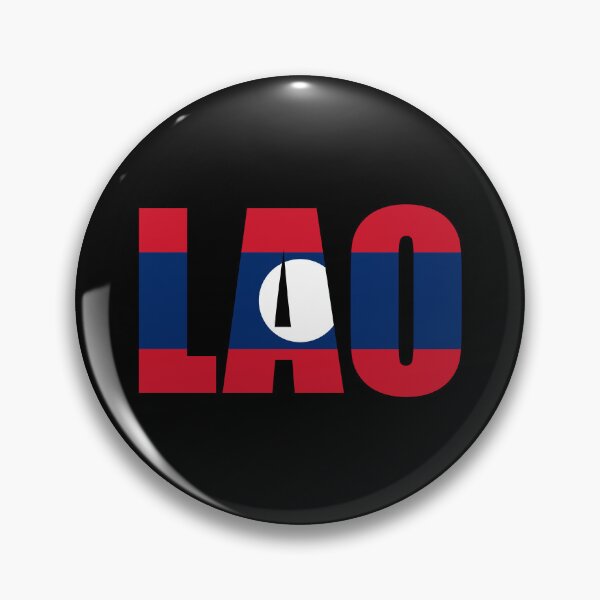Item preview, Laos Flag Initials LA designed and sold by shitpostee.