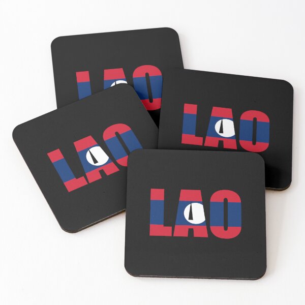 Item preview, Laos Flag Initials LA designed and sold by shitpostee.