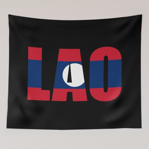 Item preview, Laos Flag Initials LA designed and sold by shitpostee.