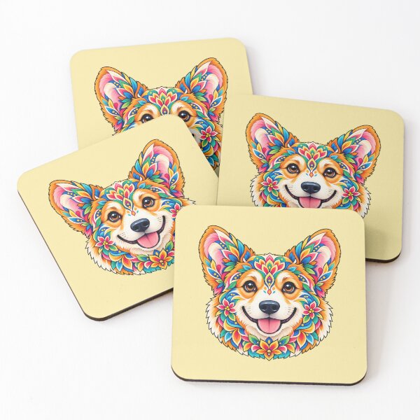 Item preview, Kaleido Mandala Corgi designed and sold by Myra365Art.