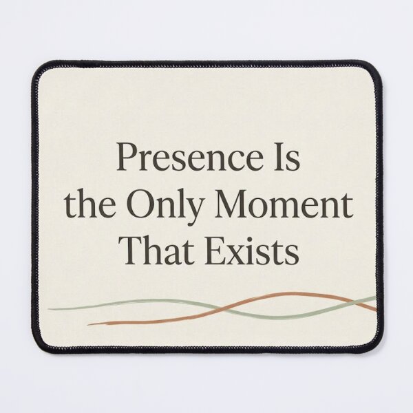 Item preview, Presence Is the Only Moment That Exists | Calm Typography Wall Art designed and sold by Zaramodo.