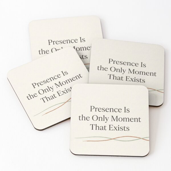 Item preview, Presence Is the Only Moment That Exists | Calm Typography Wall Art designed and sold by Zaramodo.