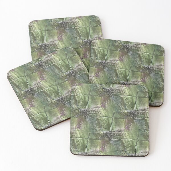 Item preview, Grunge Cross Abstract in Green and Purple designed and sold by Artistestella.