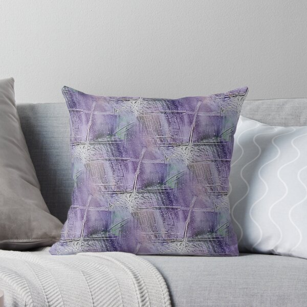 Item preview, Spring Grunge Cross Abstract in Purple and Green designed and sold by Artistestella.
