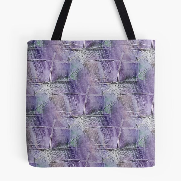 Item preview, Spring Grunge Cross Abstract in Purple and Green designed and sold by Artistestella.