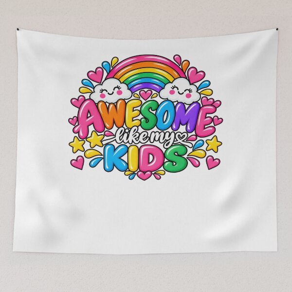 Item preview, Awesome Like My Kids Parent Love Mother Father Parenthood designed and sold by drawwiika+44.