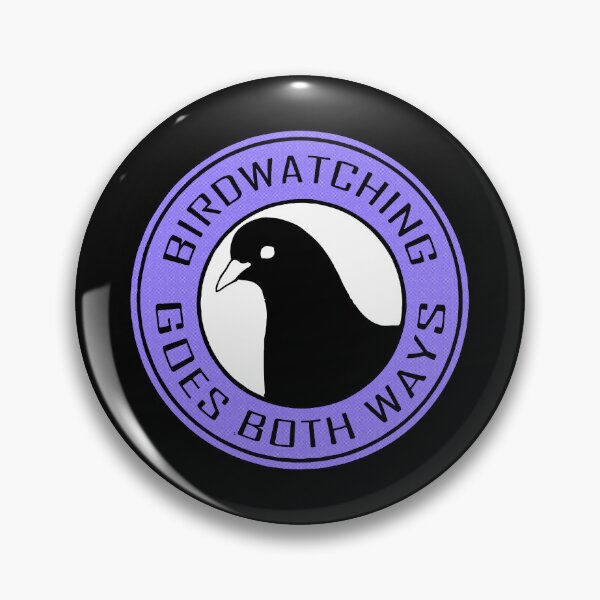 Item preview, Birdwatching Goes Both Ways Pigeon Humor Art designed and sold by reishaval.