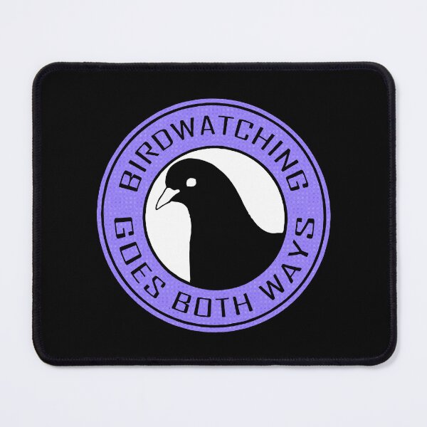 Item preview, Birdwatching Goes Both Ways Pigeon Humor Art designed and sold by reishaval.