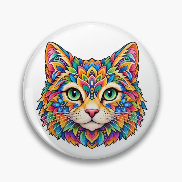 Item preview, Kaleido Mandala Cat designed and sold by Myra365Art.