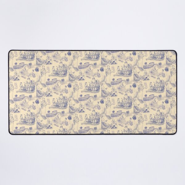 Item preview, Modern Motherhood Toile de Jouy in Periwinkle and Cream designed and sold by The Flying Bunny Studio.