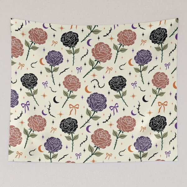 Item preview, Gothic Rose Halloween Seamless Pattern designed and sold by i-have-idea.