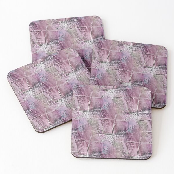 Item preview, Spring Grunge Cross Abstract in Pink and Purple designed and sold by Artistestella.