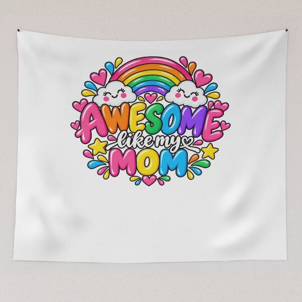 Item preview, Awesome Like My Mom Mother's Day Gift Kids Daughter Son designed and sold by drawwiika+44.