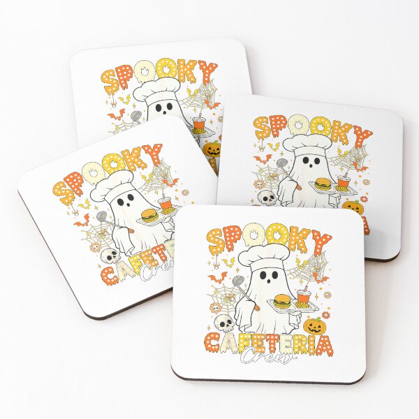 Item preview, Spooky Cafeteria Crew Halloween Ghost Lunch Lady School Fall T-Shirt designed and sold by SAK7.