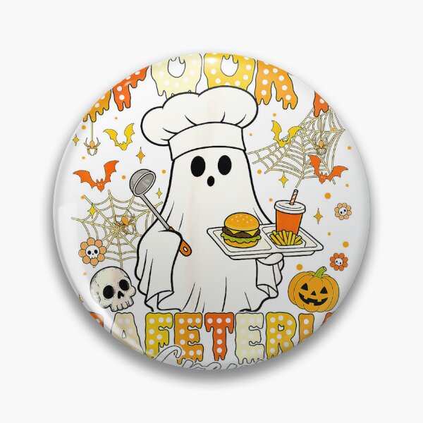 Item preview, Spooky Cafeteria Crew Halloween Ghost Lunch Lady School Fall T-Shirt designed and sold by SAK7.