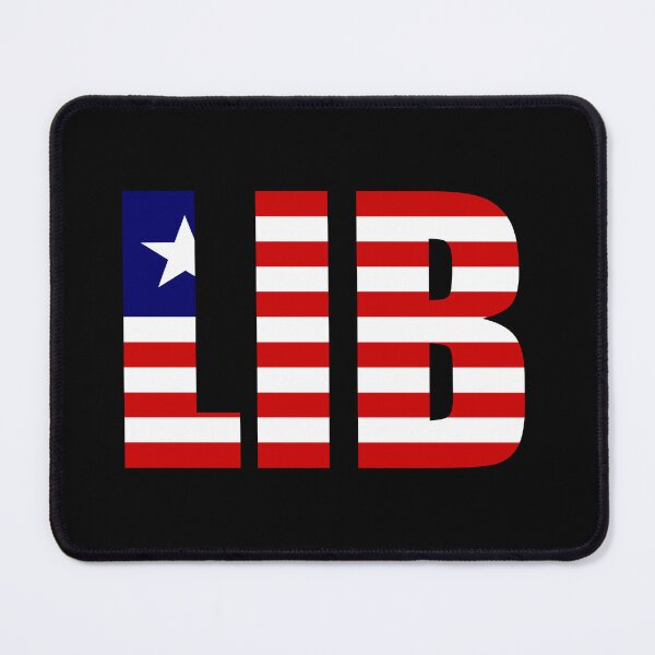 Item preview, Liberia Flag Initials LR designed and sold by shitpostee.
