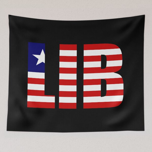 Item preview, Liberia Flag Initials LR designed and sold by shitpostee.