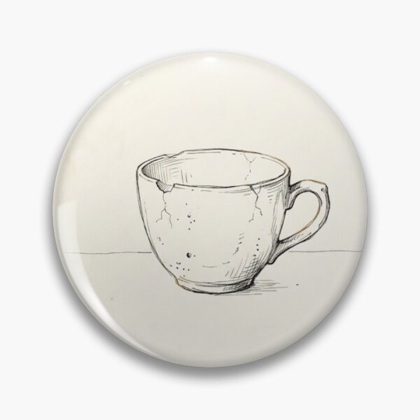 Item preview, Chipped Teacup Study | Wabi-Sabi Minimalist Print designed and sold by Zaramodo.