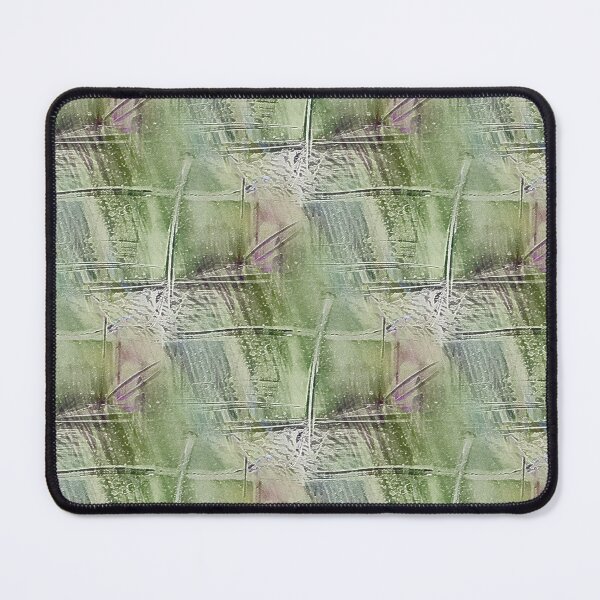 Item preview, Spring Grunge Cross Abstract in Green and Pink designed and sold by Artistestella.