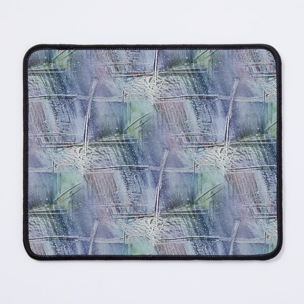 Item preview, Spring Grunge Cross Abstract in Blue and Green designed and sold by Artistestella.