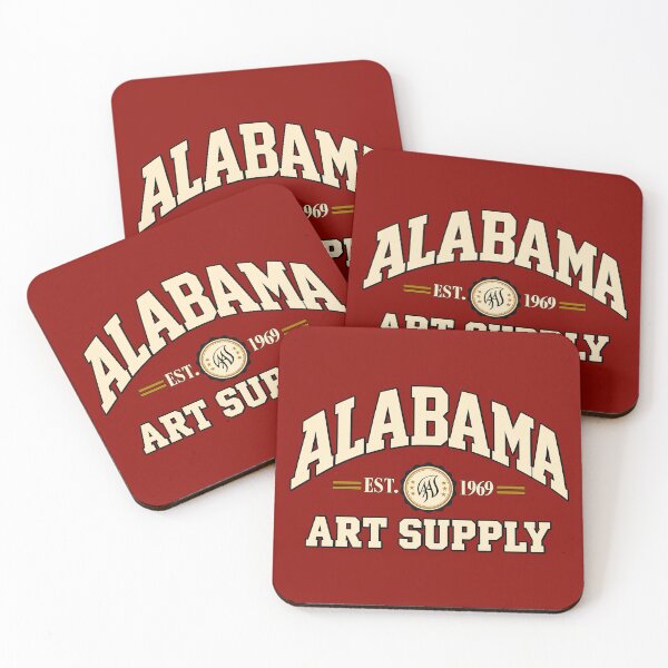 Item preview, Alabama Art Supply collegiate-style logo in cream designed and sold by Elizabeth Ragona.