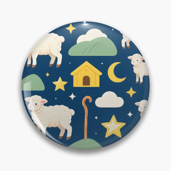 Item preview, Nativity Sheep Shepherd Christmas Pattern designed and sold by Mimoshi ⭐⭐⭐⭐⭐.
