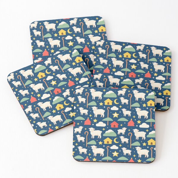 Item preview, Nativity Sheep Shepherd Christmas Pattern designed and sold by Mimoshi ⭐⭐⭐⭐⭐.