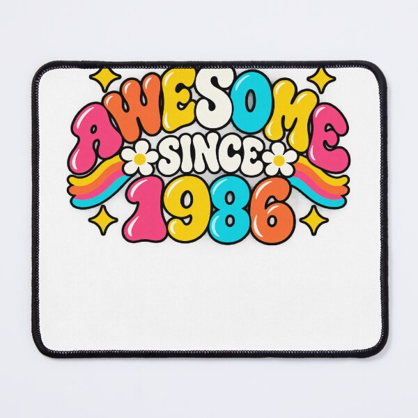 Item preview, Awesome Since 1986 Birthday Born Vintage Retro designed and sold by drawwiika+44.