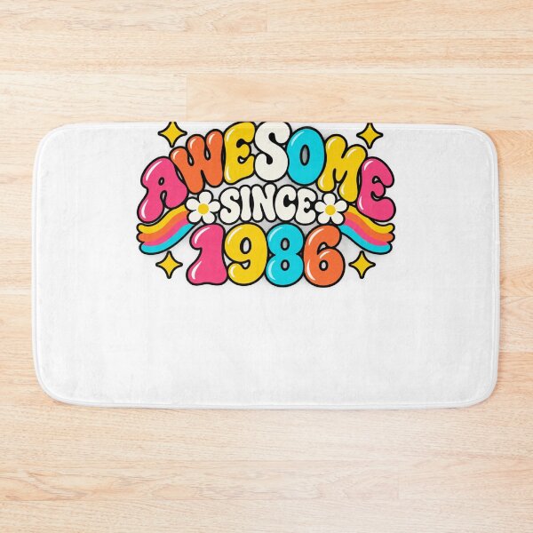Item preview, Awesome Since 1986 Birthday Born Vintage Retro designed and sold by drawwiika+44.