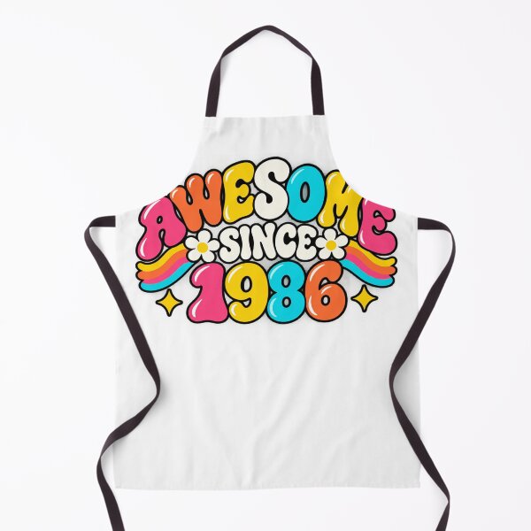 Item preview, Awesome Since 1986 Birthday Born Vintage Retro designed and sold by drawwiika+44.