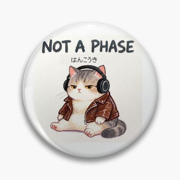 Item preview, Rebel Cat / Hankouki - Funny Japanese Punk Teen Cat designed and sold by nori0711.
