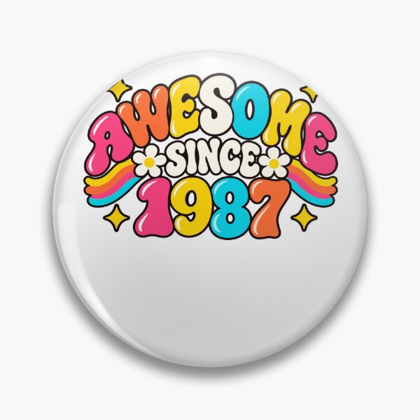 Item preview, Awesome Since 1987 Born In 1987 Birthday Celebration Gift designed and sold by drawwiika+44.