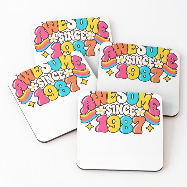 Item preview, Awesome Since 1987 Born In 1987 Birthday Celebration Gift designed and sold by drawwiika+44.