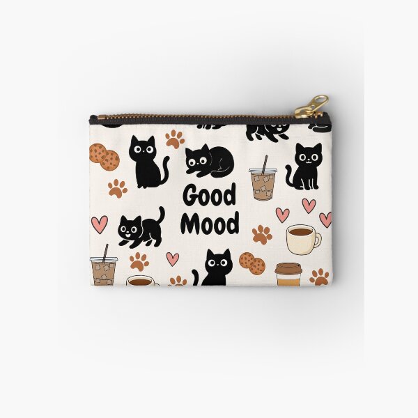 Item preview,  "Good Mood" Black Cat & Coffee designed and sold by Flare-shiningray.