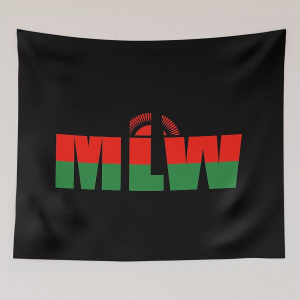 Item preview, Malawi Flag Initials MW designed and sold by shitpostee.
