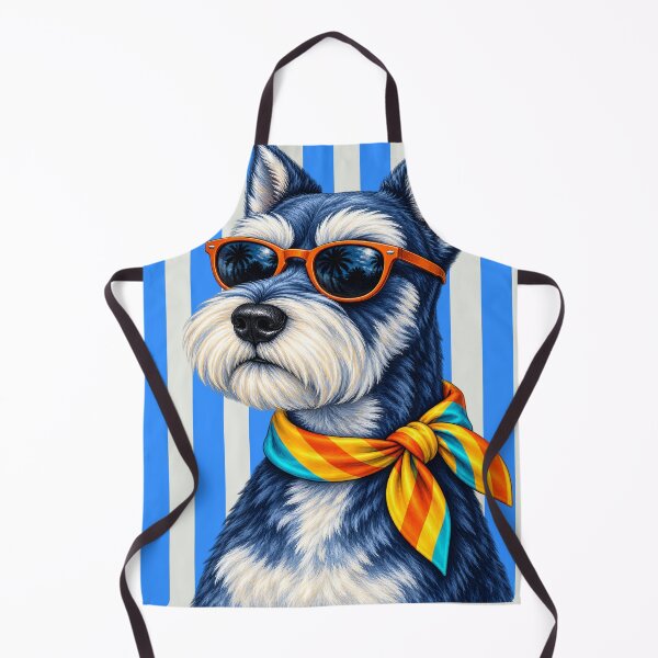 Item preview, Schnauzer with Orange Glasses designed and sold by NF Designs Studio DTF.